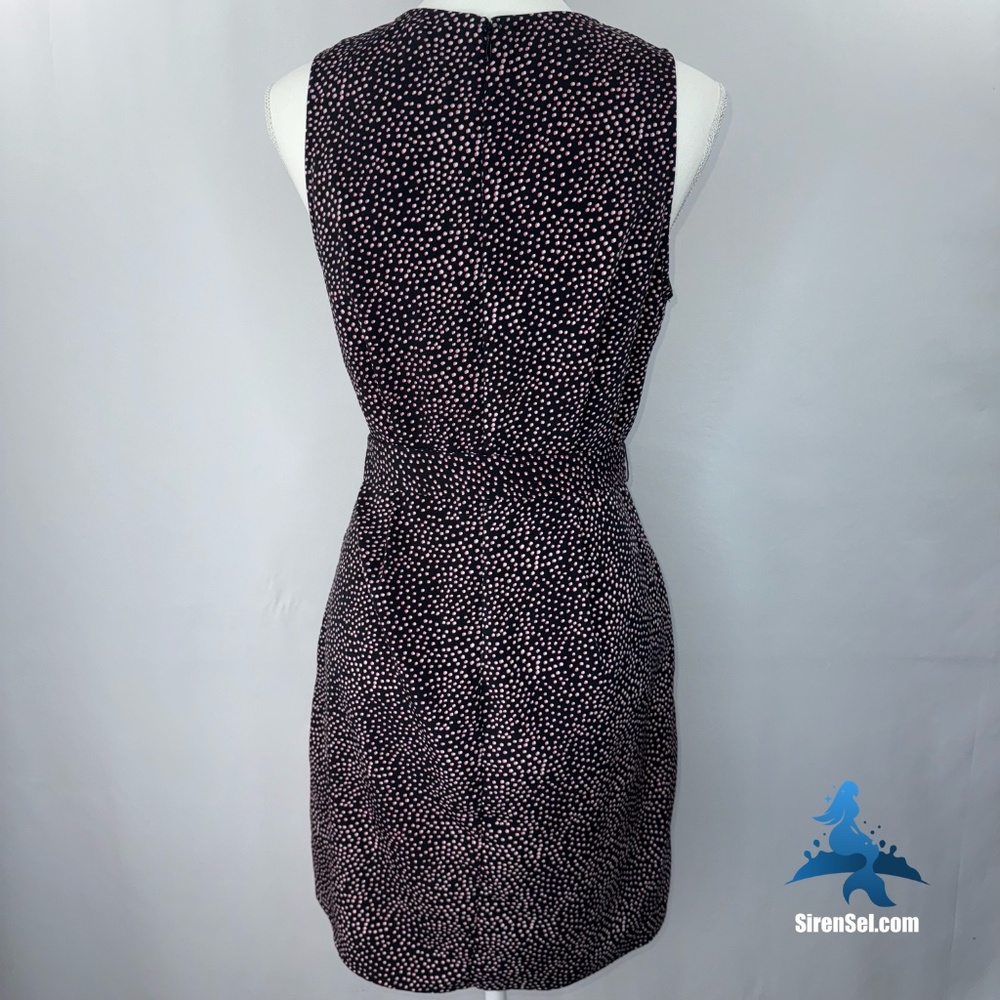 1171 Express Sleeveless Dress – Size S/P – Black & Pink Dot Print - Picture 9 of 14